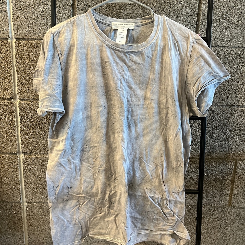 Urban Outfitters Gray Tie-Dye Tee